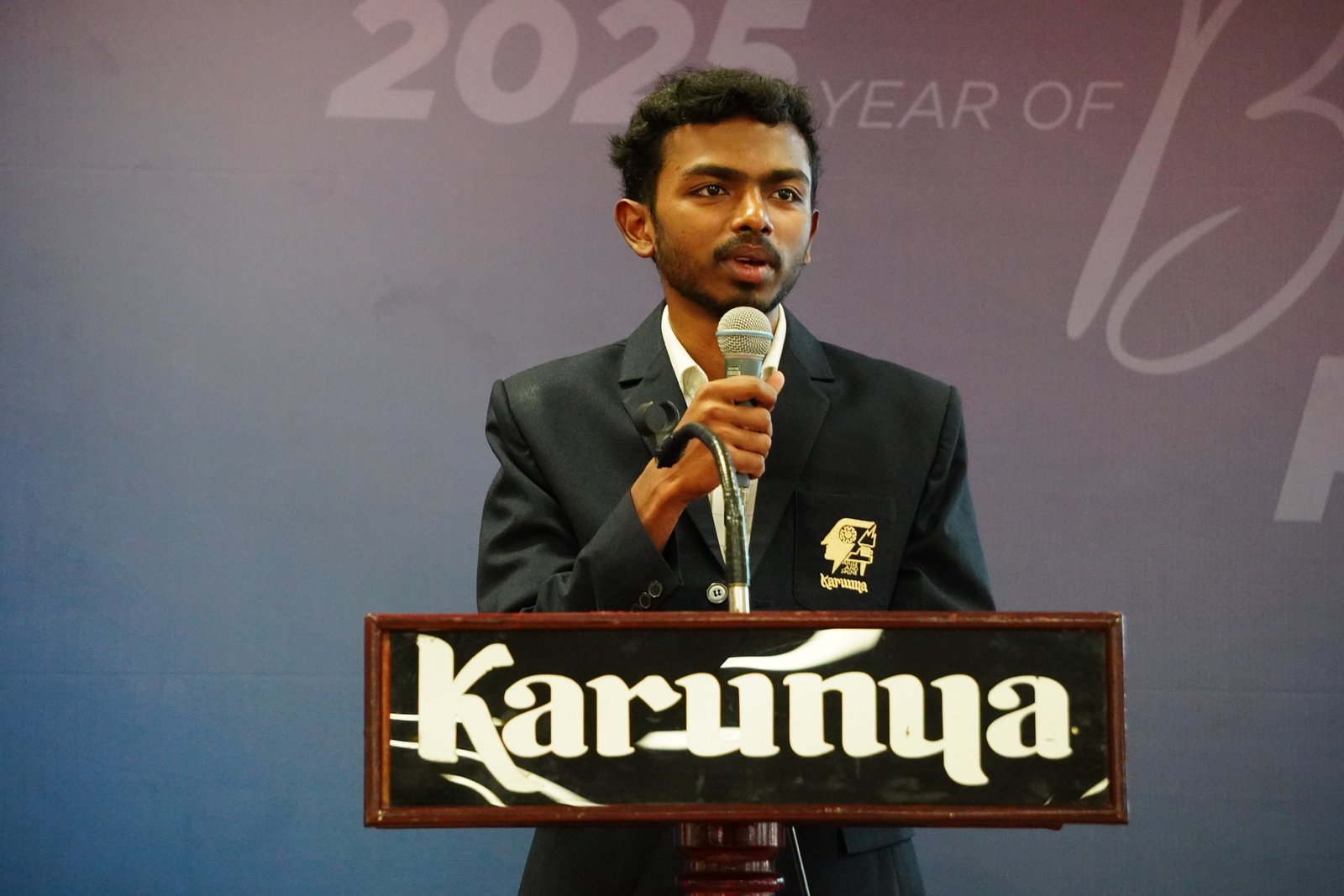 Speaking at Karunya